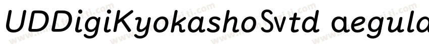 UDDigiKyokashoStd Regular字体转换